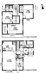 都筑区新築戸建　WIC　パントリー　和室　対面キッチン