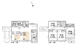 B号棟緑区新築戸建 ビルトイン車庫 ルーバル