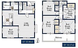 1号棟磯子区新築戸建 2台駐車可 LDK20帖