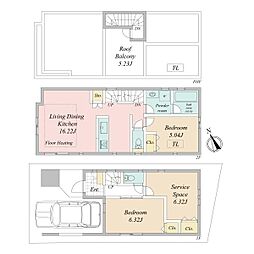 中原区中古戸建 床暖房 ルーフバルコニー 駅まで平坦