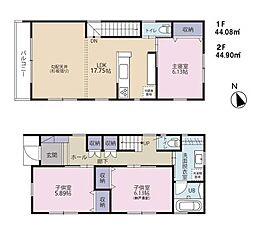 2号館鎌倉市新築戸建 2台駐車可 バルコニー