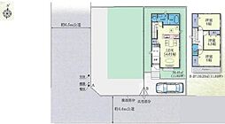 B号棟横浜市緑区新築戸建 南面道路 駐車1台可