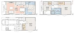 1号棟川崎市新築戸建 ビルトイン車庫 納戸