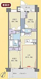 コスモステージ武蔵新城床暖房 最上階