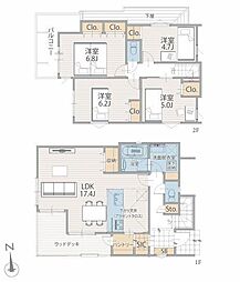 2号棟戸塚区新築戸建 ウッドデッキ パントリー