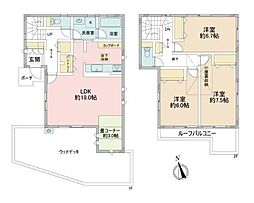 大和市中古戸建 LDK19帖以上 ルーバル ウッドデッキ