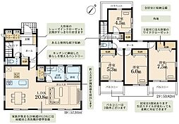 都筑区新築戸建 カースペース2台 長期優良住宅 床暖房