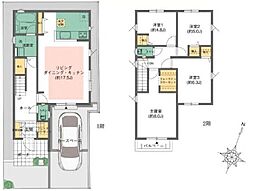 1号棟町田市新築戸建 カースペース 床暖房