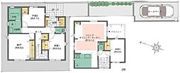 2号棟町田市新築戸建 カースペース 床暖房