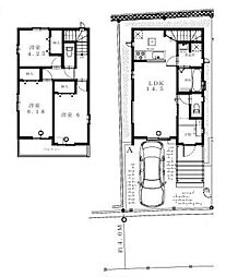 A号棟綾瀬市新築戸建　南西道路　カウンターキッチン