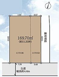 青葉区売地 建築条件無し 駅徒歩6分 更地渡し