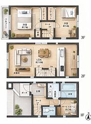 川崎市中古戸建 ビルトイン車庫 納戸