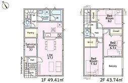クレイドルガーデン酒々井町東酒々井第16全2棟1号棟