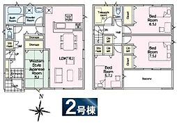 クレイドルガーデン 八街市文違第8・全2棟・2号棟