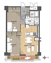 日商岩井朱雀マンション