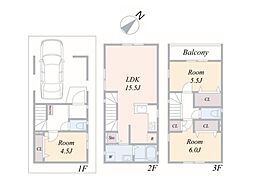 川崎市川崎区台町　新築一戸建て