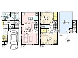 横浜市南区東蒔田町　新築一戸建て