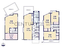 横浜市神奈川区三枚町　中古一戸建て
