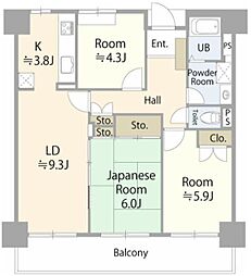 南えびな杉久保サンパルク650Ｂ−4号棟