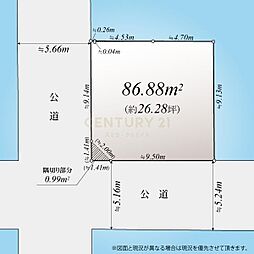 「立会川」 建築条件付売地