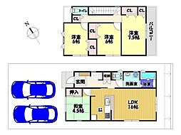 富田林市津々山台4丁目　新築一戸建　2号棟