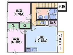 ソレイユ西向日Ｂ棟 202