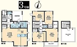 中区寺久保　全4棟3号棟