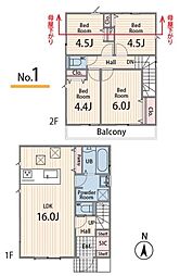 旭区今宿西町　全2棟1号棟