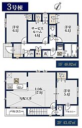 磯子区森6丁目　全3棟3号棟