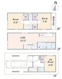 神奈川区松見町4丁目　全3棟Ｃ棟