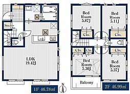 金沢区能見台通　全2棟1号棟