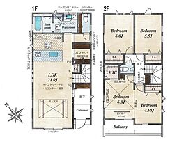 新築一戸建　1号棟　全3区画