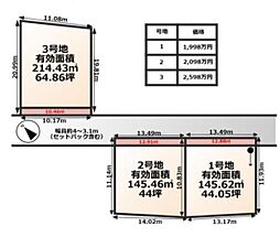 守山市勝部2丁目の土地