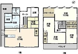 新城市字町並の一戸建て