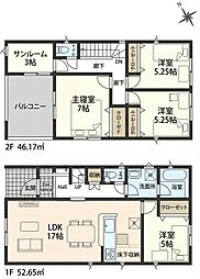 岡崎市矢作町字北河原の一戸建て