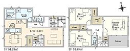 岡崎市若松町字大廻の一戸建て