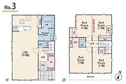 金沢区釜利谷南2丁目7期　全4棟3号棟