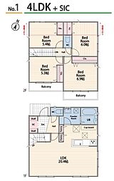 大和市中央林間西5丁目　全3棟1号棟