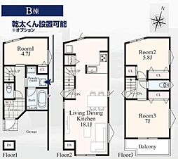 西区境之谷　全2棟Ｂ号棟