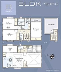 多摩区三田3丁目　全4棟Ｂ棟