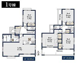 旭区上白根　全2棟1号棟