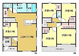 リーブルガーデン　岐阜市第4中川原　1号棟