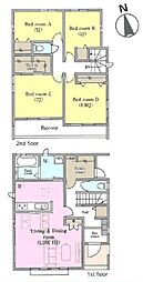 鎌ケ谷市西佐津間1丁目　D号棟　新築戸建