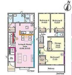 松戸市古ケ崎2丁目3120番　B号棟　新築戸建