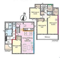 松戸市古ケ崎2丁目3120番　D号棟　新築戸建