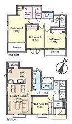 松戸市栗ケ沢4期 A号棟 新築戸建