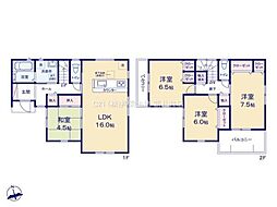 松戸市第3東平賀　3号棟　新築戸建