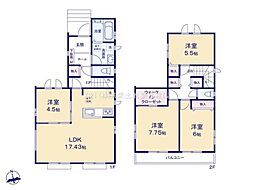 松戸市新松戸6丁目320番　2-B号棟　新築戸建