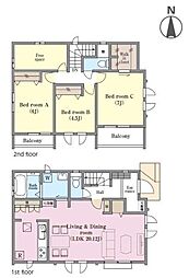 松戸市東平賀72番　C号棟　新築戸建