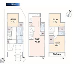 横浜市旭区本宿町　新築戸建　全2棟　B号棟